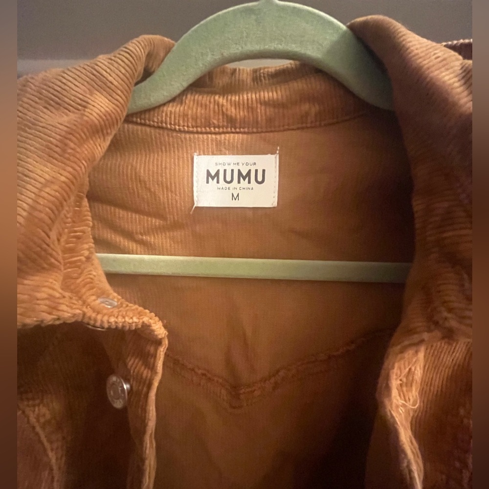 Show Me Your MuMu Tan Corduroy Jumpsuit